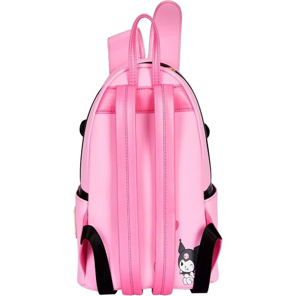 Sanrio Hello Kitty My Melody Kuromi Double Pocket Shoulder Bag for Women - Picture 4 of 6